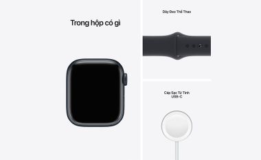 Apple Watch Series 7 41mm (GPS) Viền nhôm - Dây cao su | Chính Hãng VN/A