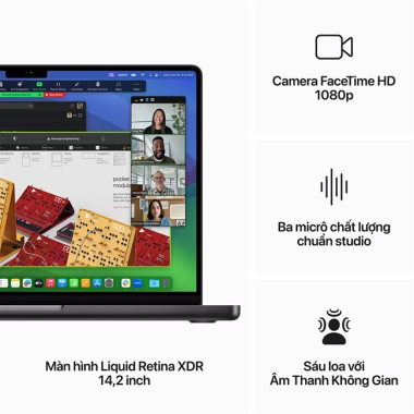 MacBook Pro 14inch M4 10GPU 16GB 512GB | Chính hãng Apple