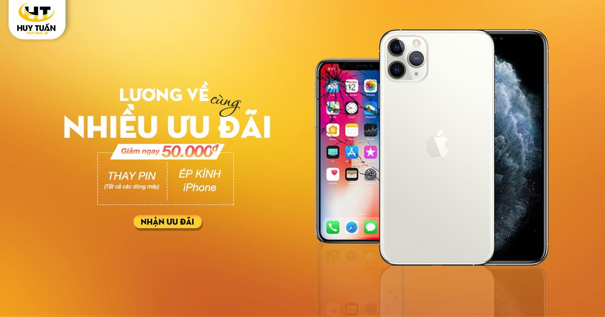 Lương về ưu đãi tràn trề Huy Tuấn Mobile